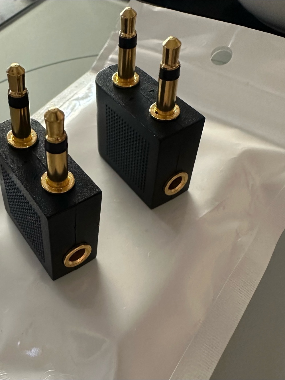 2x NWT Audio AirPlane Adapters for headphones